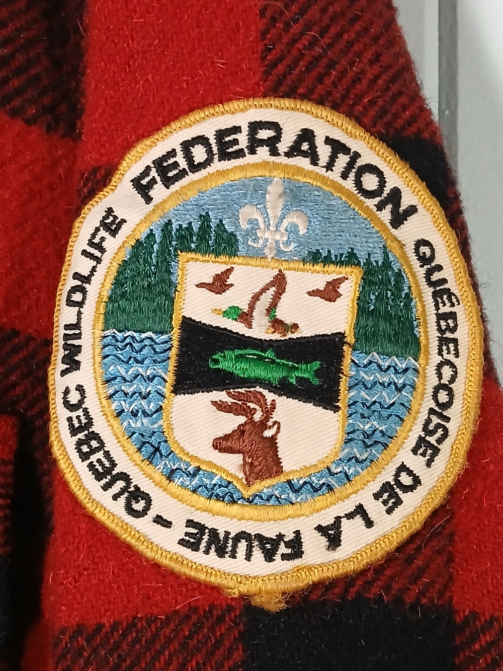 Vintage Red & Black Buffalo Plaid Wool Hunting Jacket - Picture 5 of 9